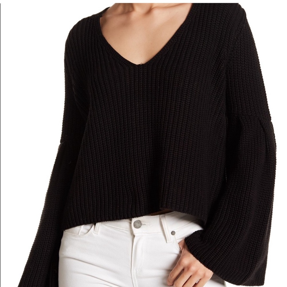 Free People - Bell sleeve knit sweater